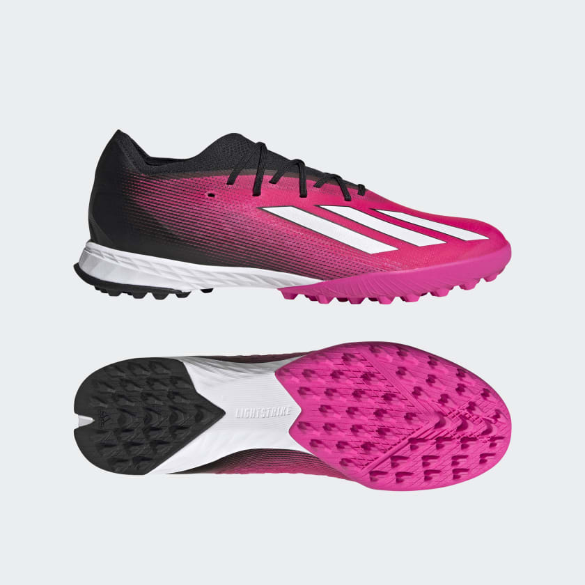 piso Fuera de borda lantano adidas X Speedportal.1 Turf Soccer Shoes - Pink | Unisex Soccer | adidas US