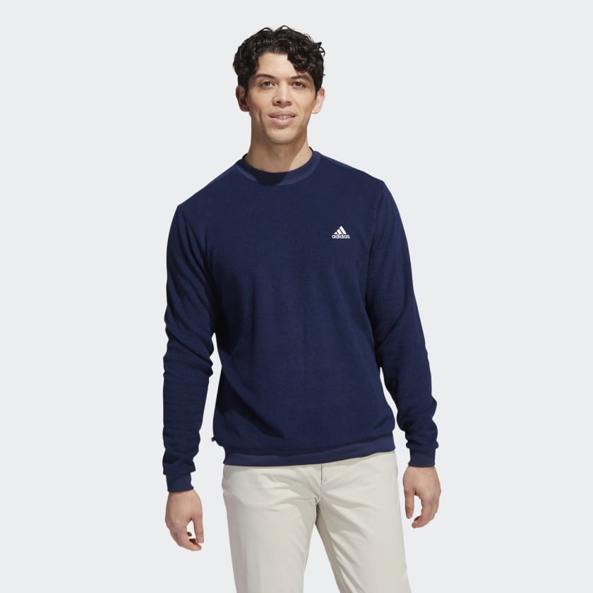 adidas Core Crew Golf Sweatshirt - Blue | adidas UK