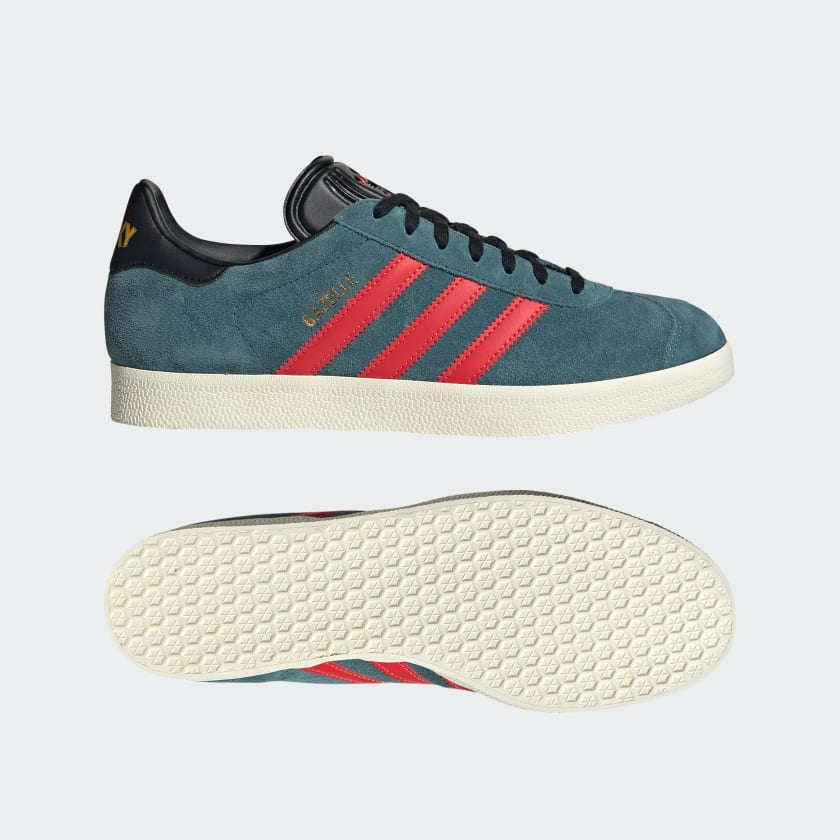 La Galaxy Adidas Gazelle Green Shoes 8.5