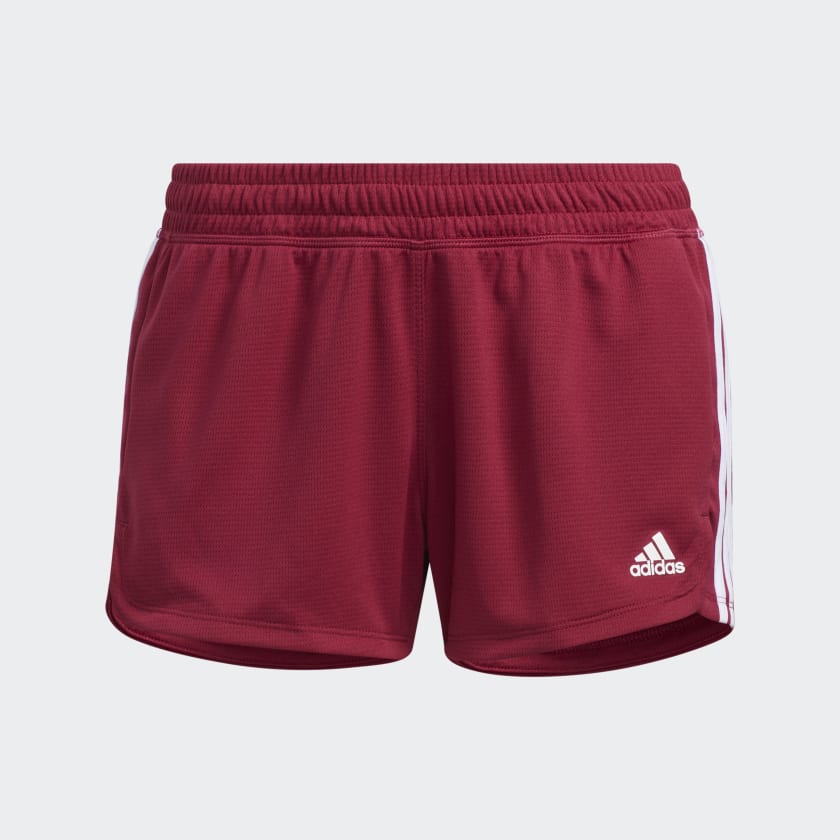 Red adidas womens shorts top