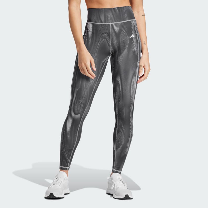 adidas Optime Full Length Print Leggings Grey adidas Singapore