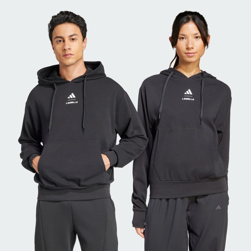 ファッション通販 安い Mills Les アディダス グラフィックパーカー ブラック - 服＆ファッション小物