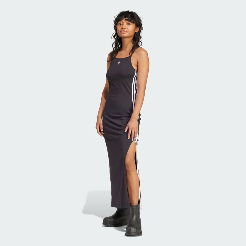 adidas 3-Stripes Maxi Dress - Black | Women\'s Lifestyle | adidas US
