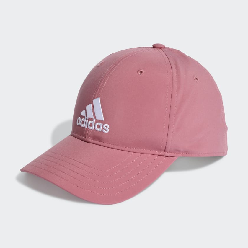 adidas LIGHTWEIGHT EMBROIDERED BASEBALL CAP Pink adidas UK