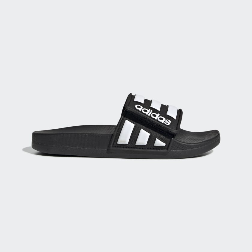 alarma barro Caucho adidas Adilette Comfort Adjustable Slides - Black | EG1879 | adidas US