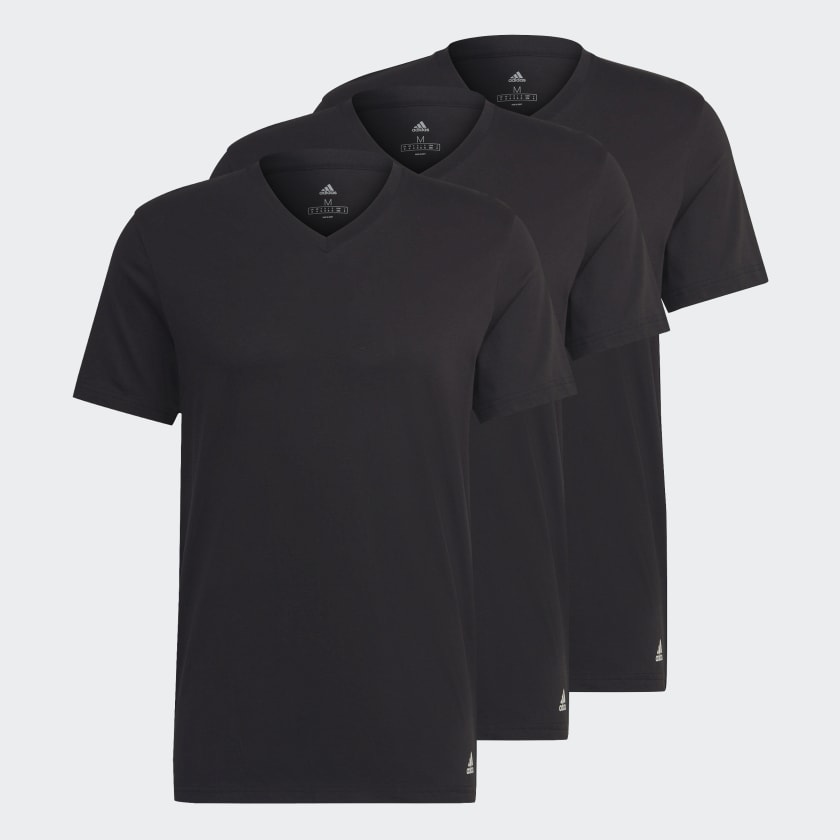 Adidas white v neck t shirt 2025