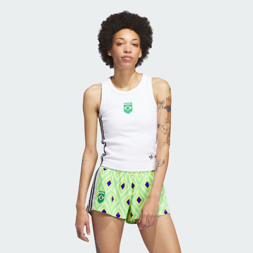adidas Brazil Skateboarding Tank Top White Free Shipping with adiClub adidas US