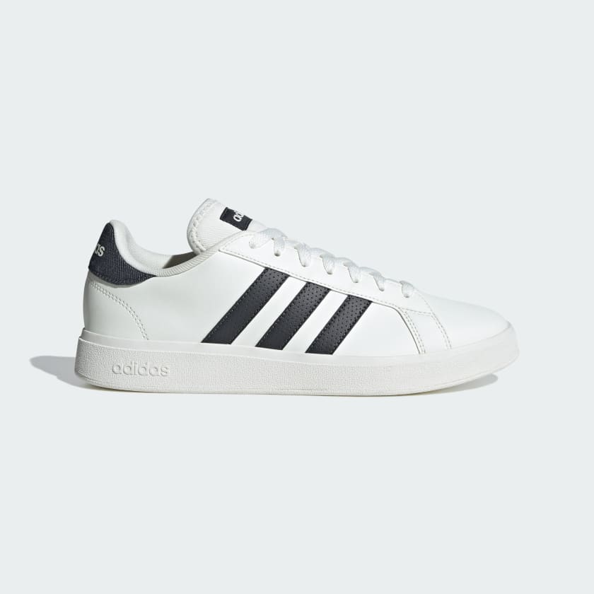 Adidas black white trainers hotsell