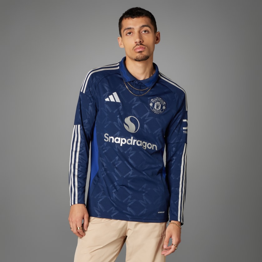 Manchester united long sleeve away jersey clearance