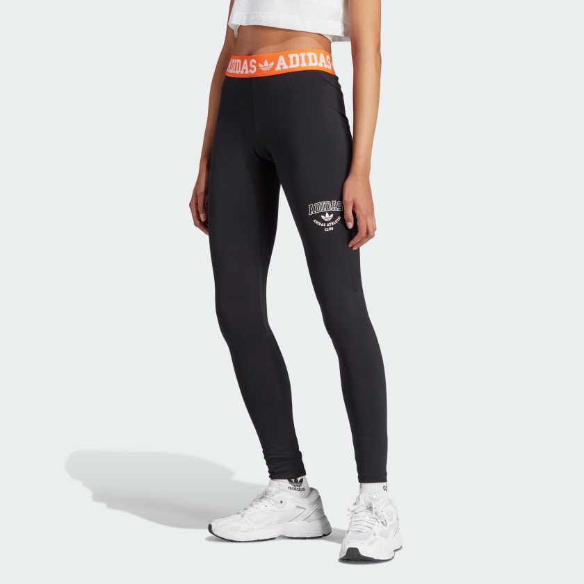 adidas, Pants & Jumpsuits, Black Climalite Adidas Logo Leggings