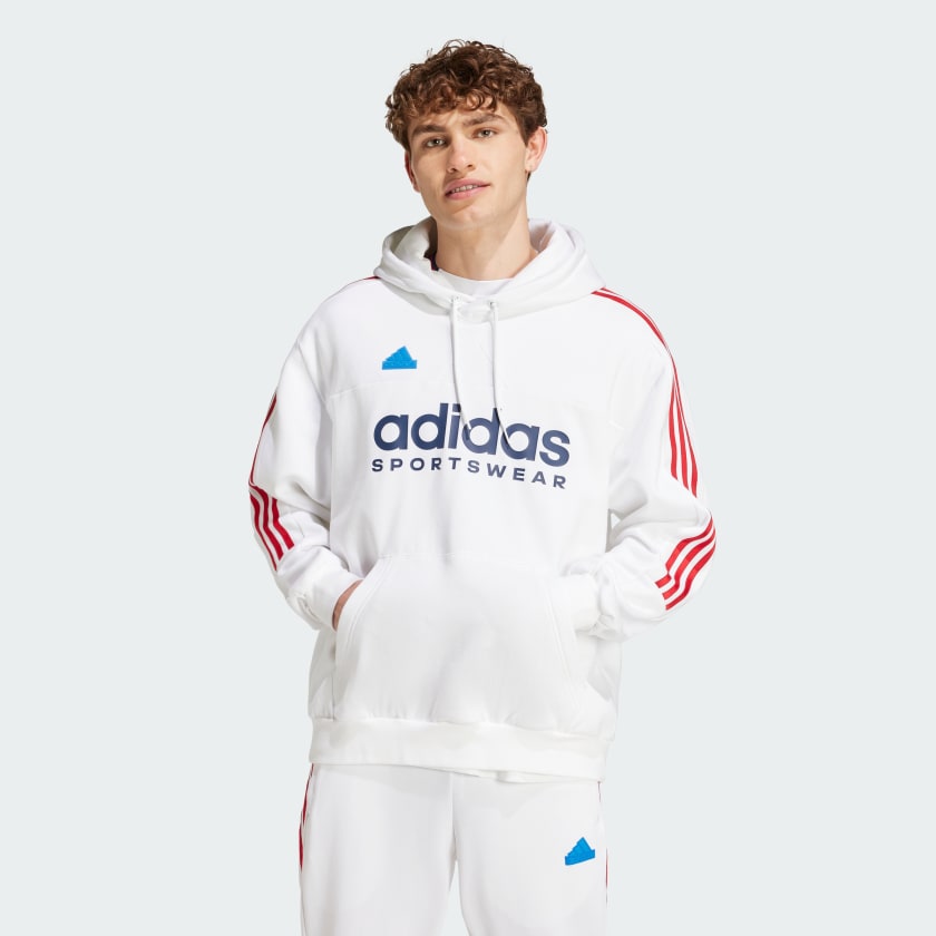 adidas House of Tiro Nations Pack Hoodie White adidas New Zealand