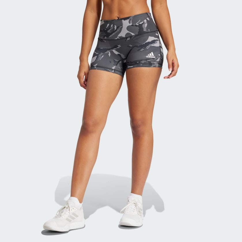 adidas 4 Inch Camo Short Tights Grey adidas UK
