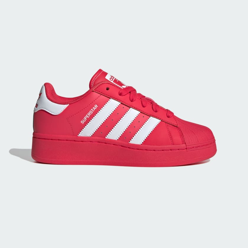 adidas superstar red and blue