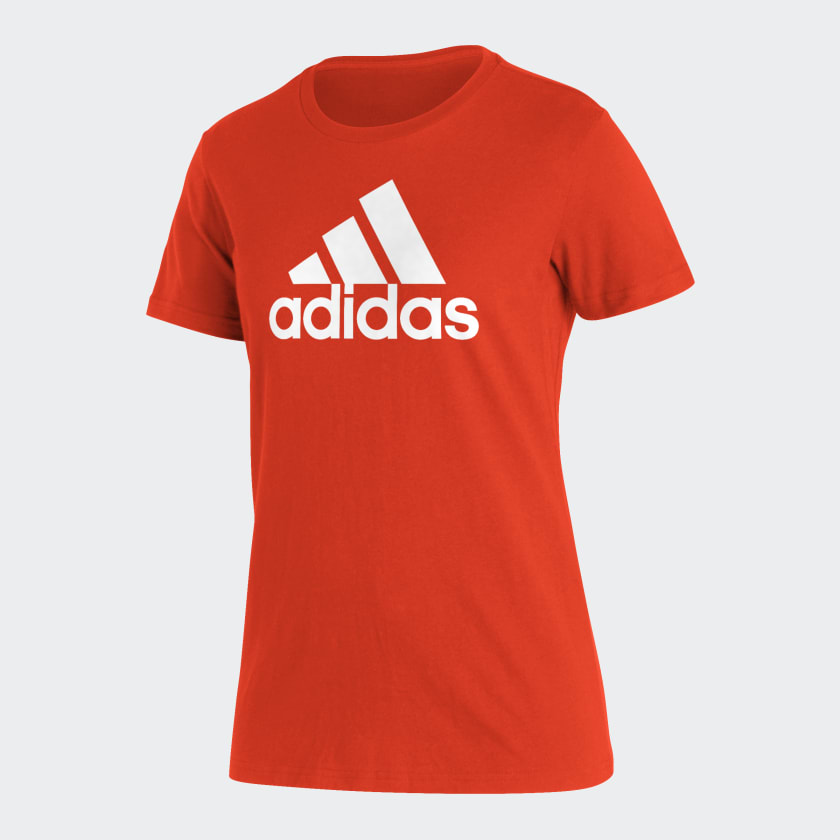 adidas D2M Logo Short Sleeve T-Shirt Orange