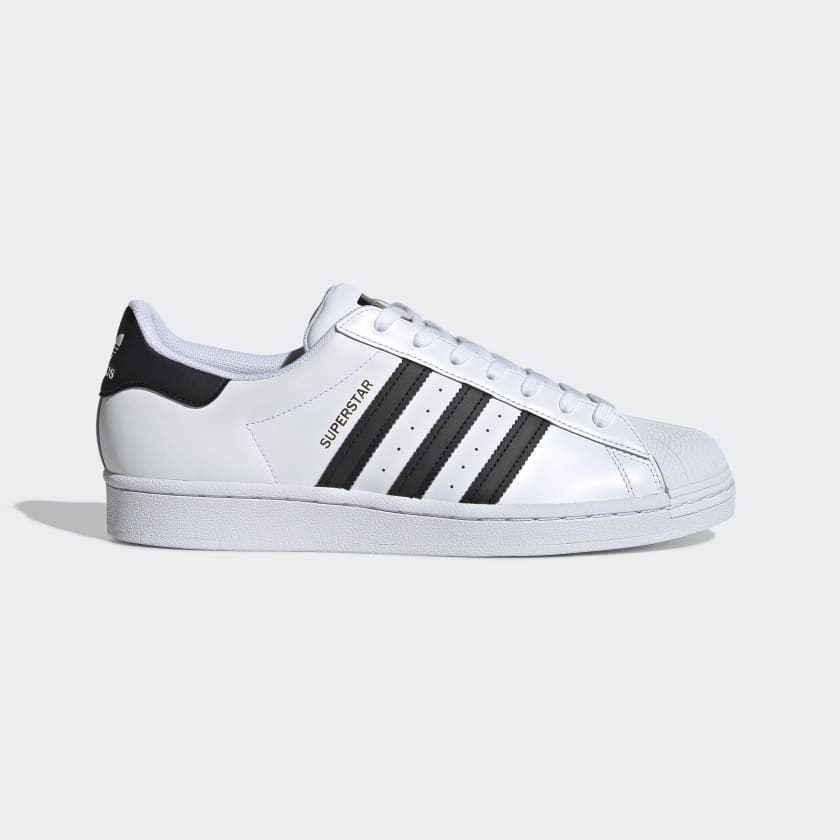 Hvide og sorte Superstar sko | adidas
