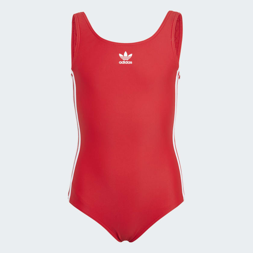 adidas Originals Adicolor 3-Stripes Swimsuit - Red | adidas UK