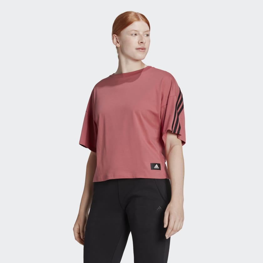 adidas Sportswear Future Icons 3 Stripes T shirt Rood adidas Offici le Shop