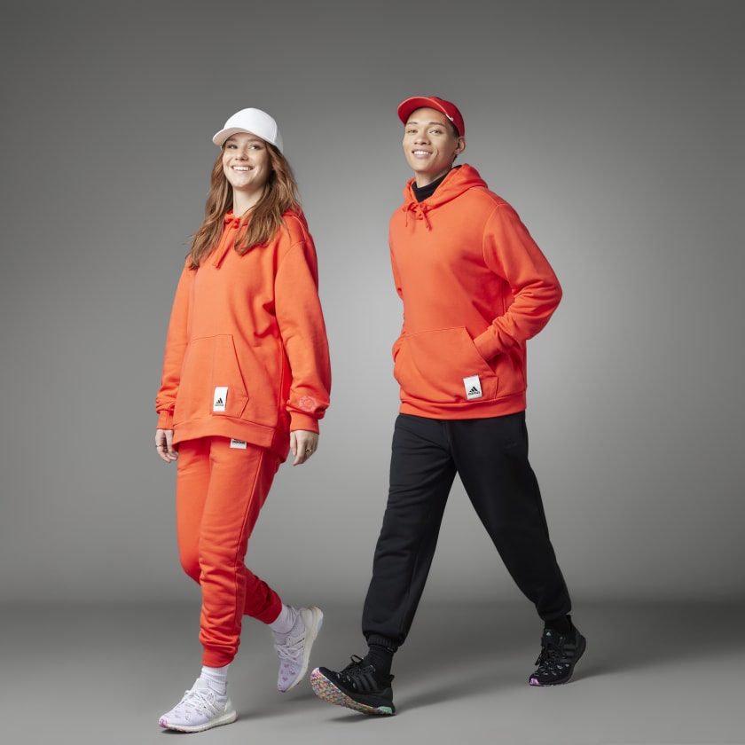 adidas Valentine s Day Hoodie Orange adidas Australia