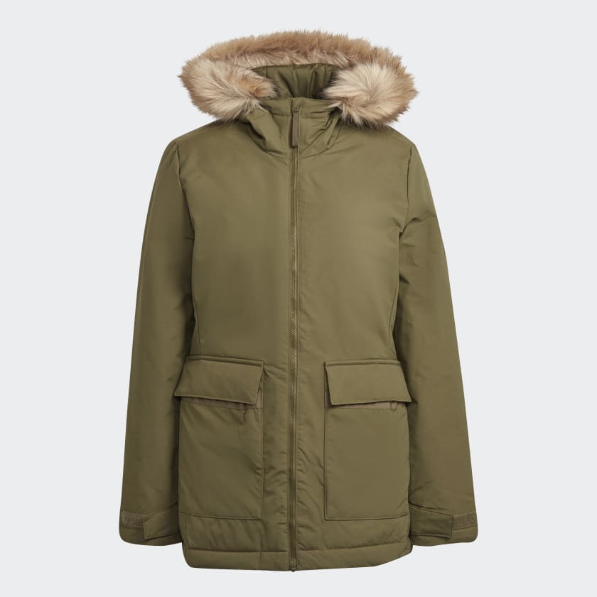 Parka con cappuccio Utilitas Verde adidas adidas Italia