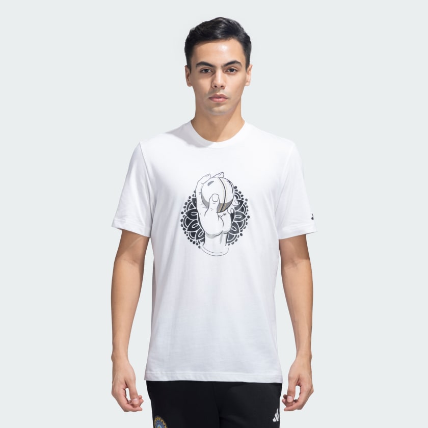 ADIDAS CRICKET GRAPHIC MANDLA TEE White adidas India