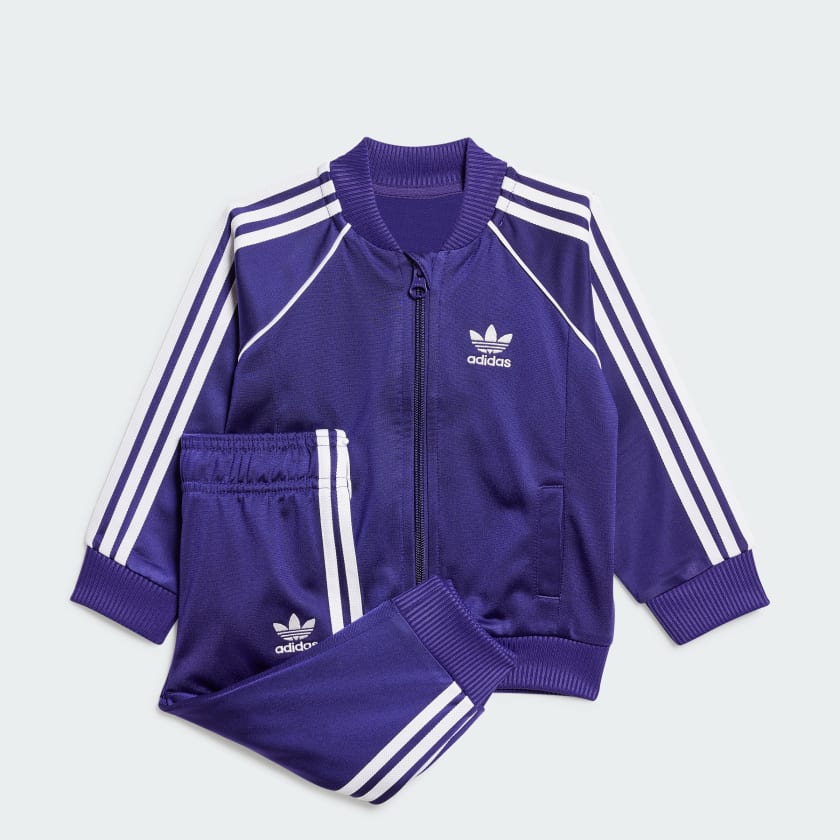 Purple adidas tracksuit mens hotsell