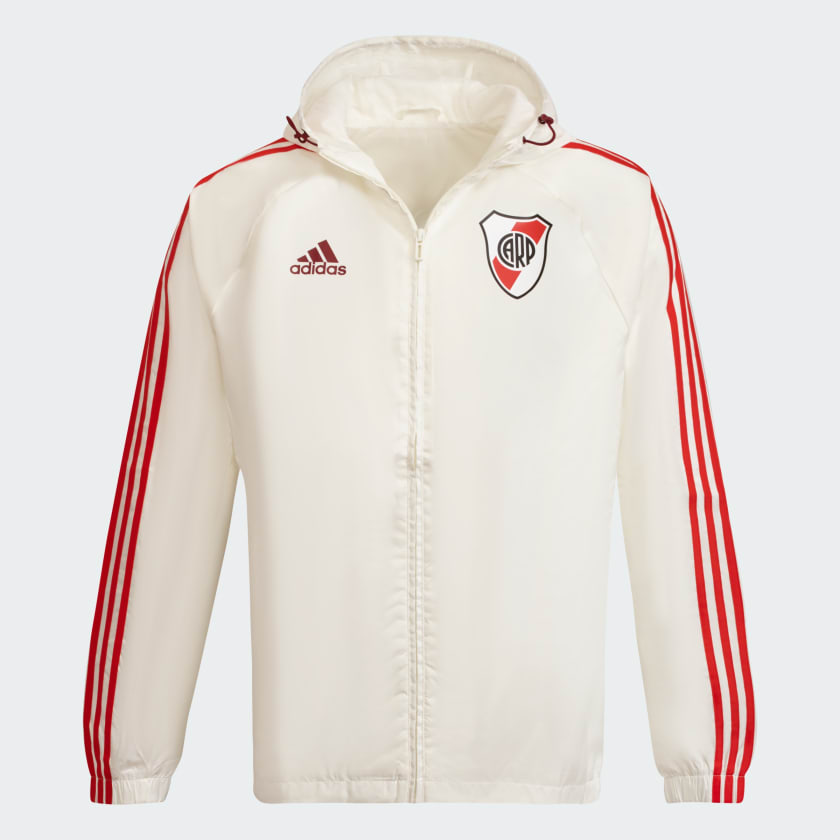 adidas Campera Rompevientos River Plate Blanco adidas Argentina