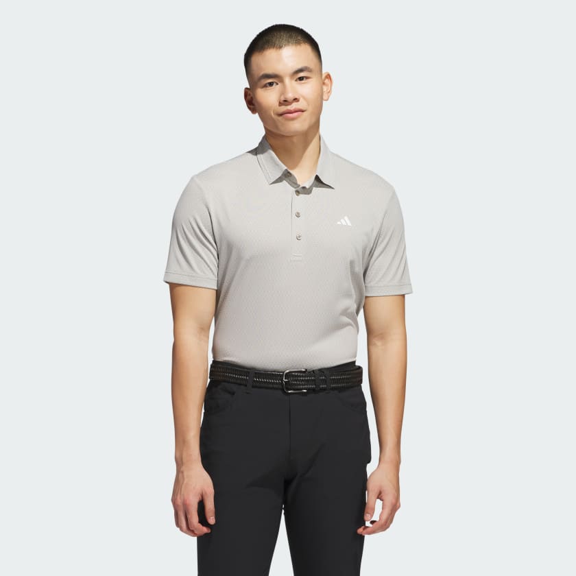adidas Ultimate365 Tour Textured Polo Shirt - Beige | adidas UK