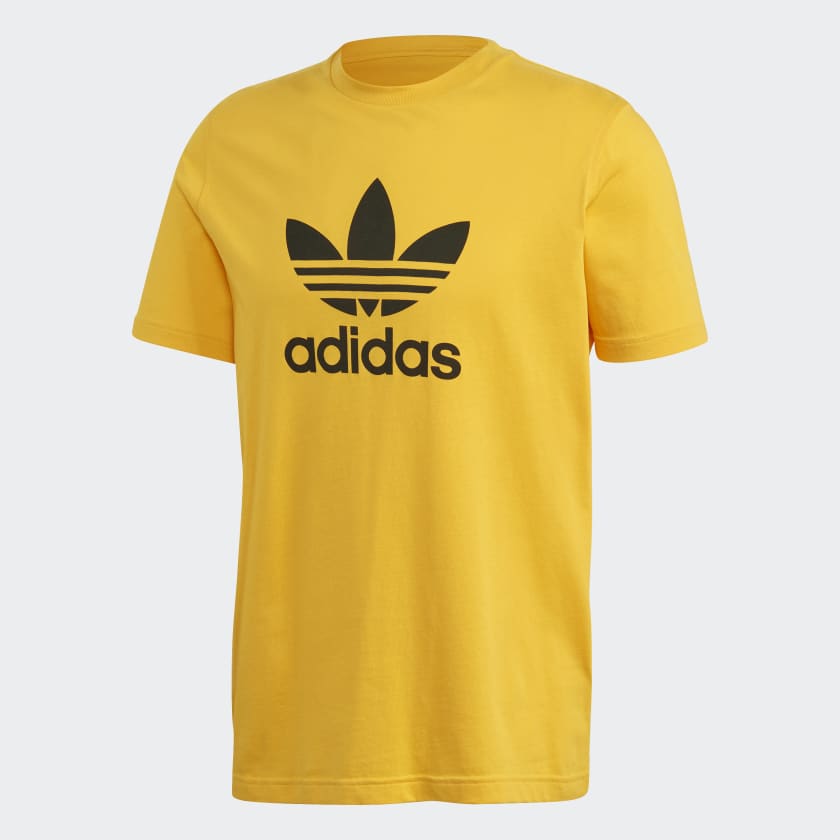 adidas trefoil yellow