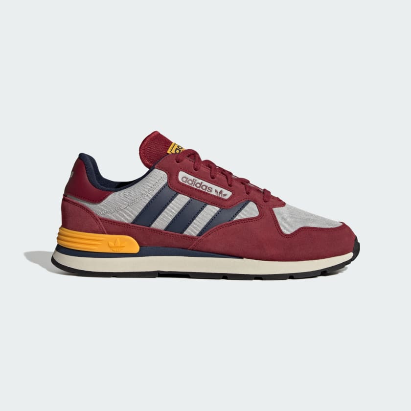 Mens adidas burgundy yung hot sale og trainers