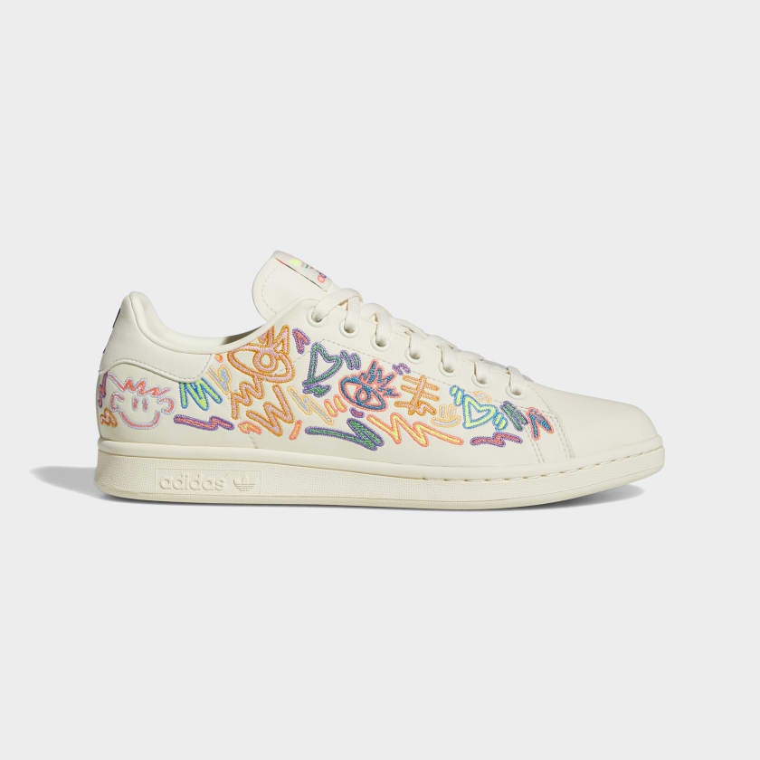 adidas Stan Smith Pride Shoes - White, Unisex Lifestyle