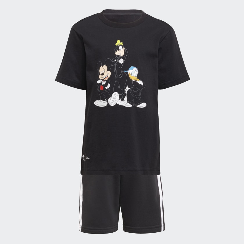 adidas Disney Mickey and Friends Shorts and Tee Set - Black | Kids'  Lifestyle | adidas US