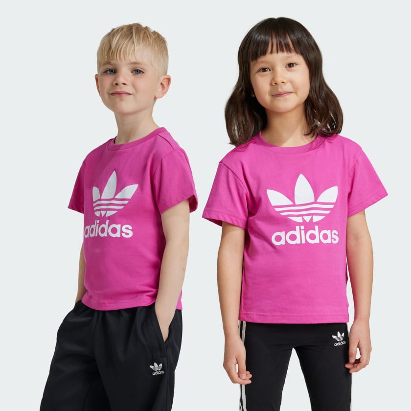 在庫一掃セール アディダス アディカラー トレフォイル 半袖Tシャツ キッズ トップス