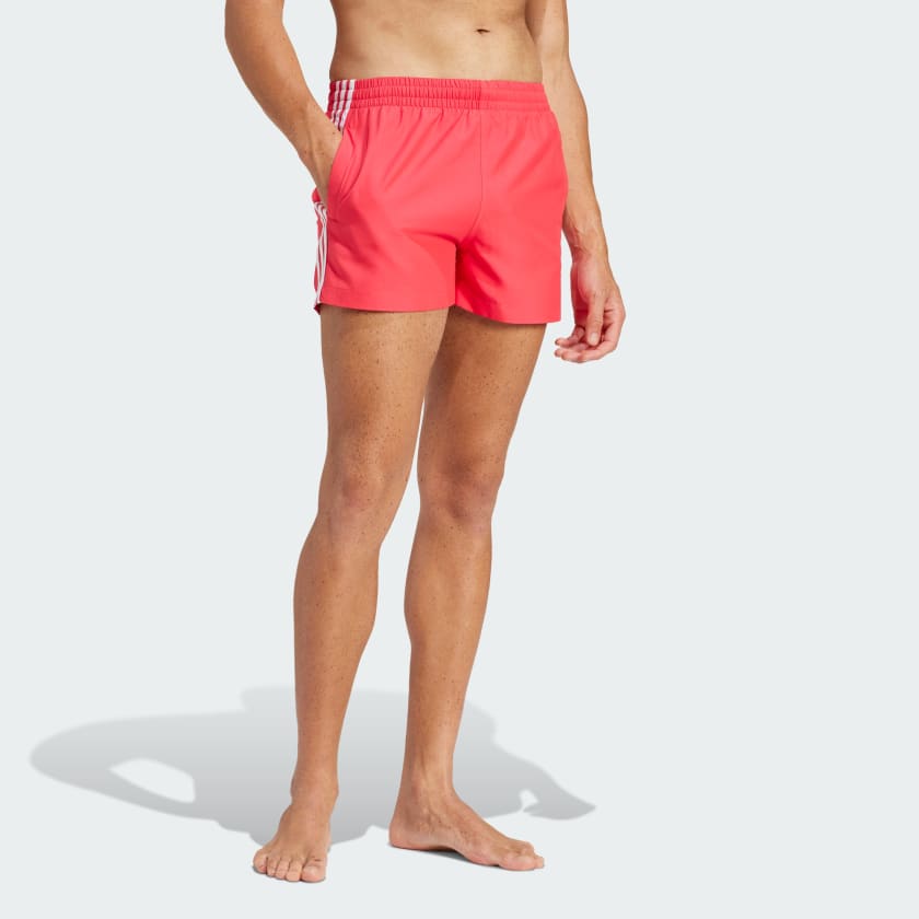 adidas Adicolor 3-Stripes Swim Shorts - Pink, Men's Swim