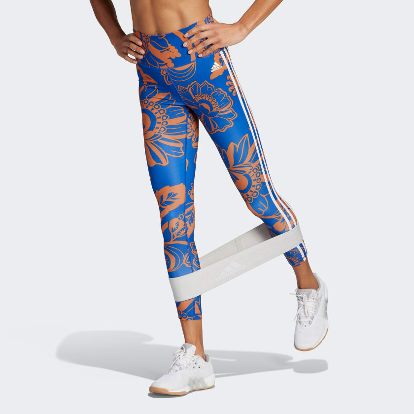 adidas x FARM Rio 7/8 Leggings - Blue | adidas Canada