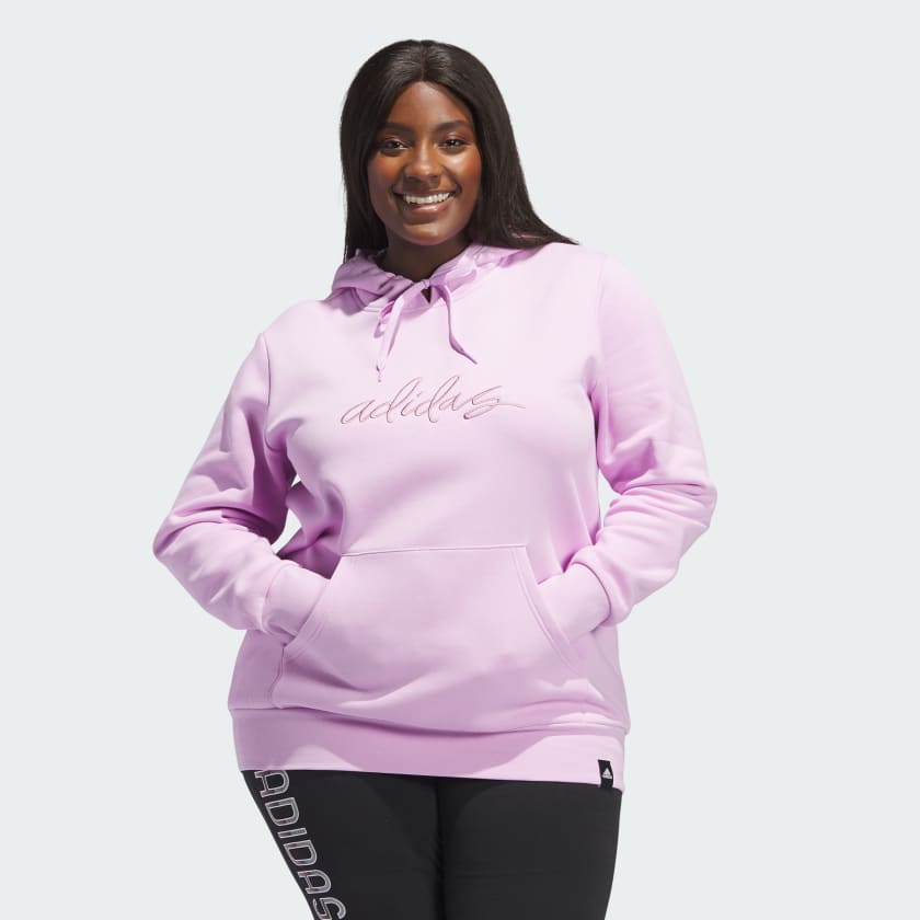 adidas Embroidered Logo Hoodie (Plus Size) - | Women's Training | US