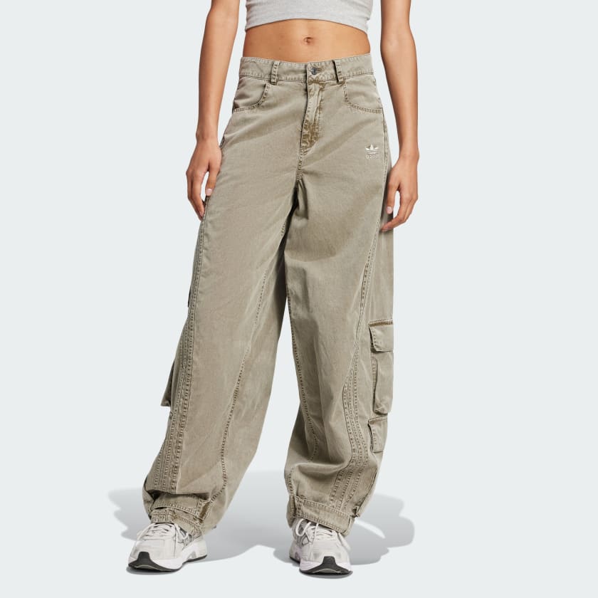 美品 adidas originals XXLサイズ バギーナイロンカーゴパンツ