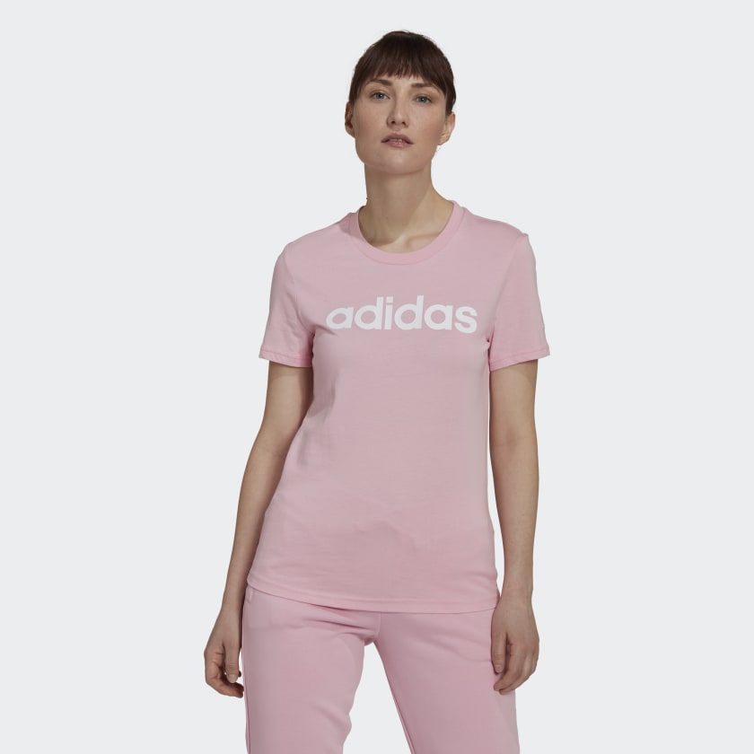 ordningen universitetsstuderende markedsføring adidas LOUNGEWEAR Essentials Slim Logo T-shirt - Pink | adidas Denmark