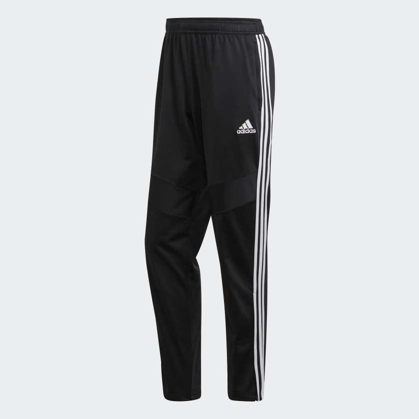 Zwarte en witte Tiro 19 Polyester broeken voor heren | adidas Belgie