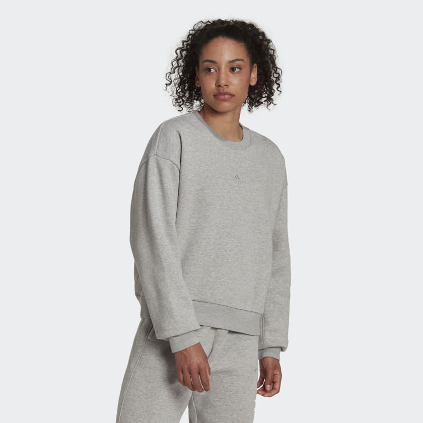 adidas ALL SZN Fleece Sweatshirt - Grey | Women's Lifestyle | adidas US