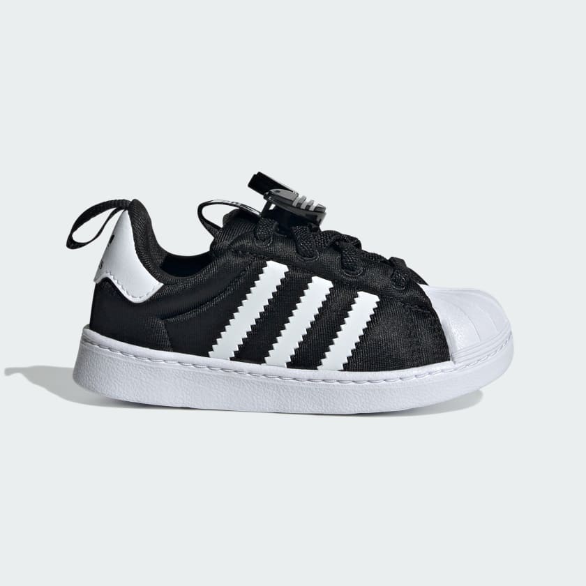 Adidas superstar black youth outlet