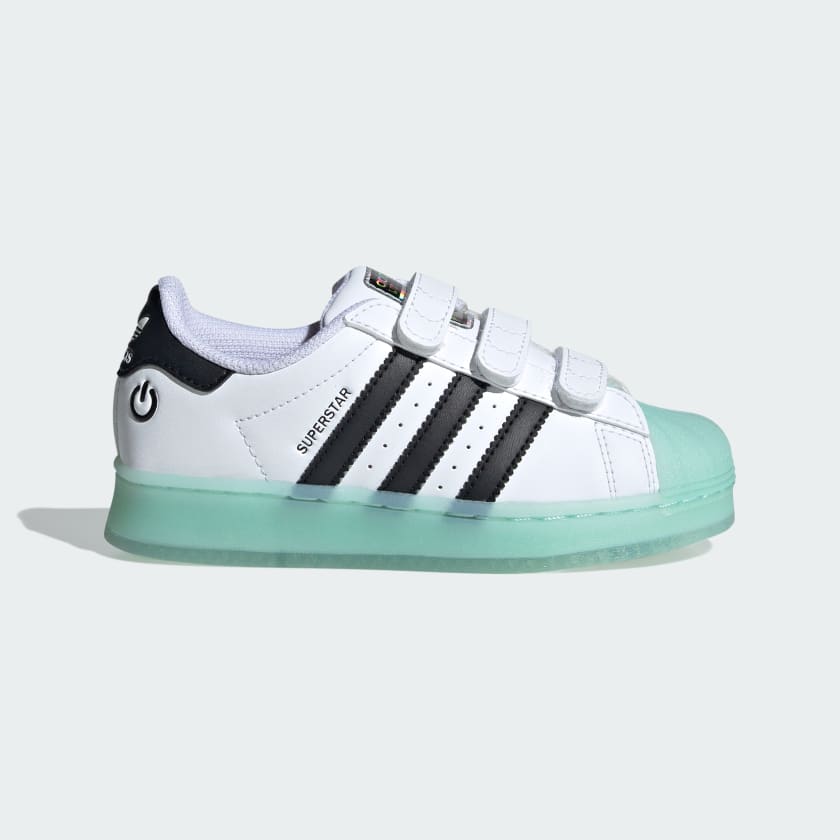 adidas Chaussure fermeture confortable Superstar LED Lights Enfants Blanc adidas Belgium