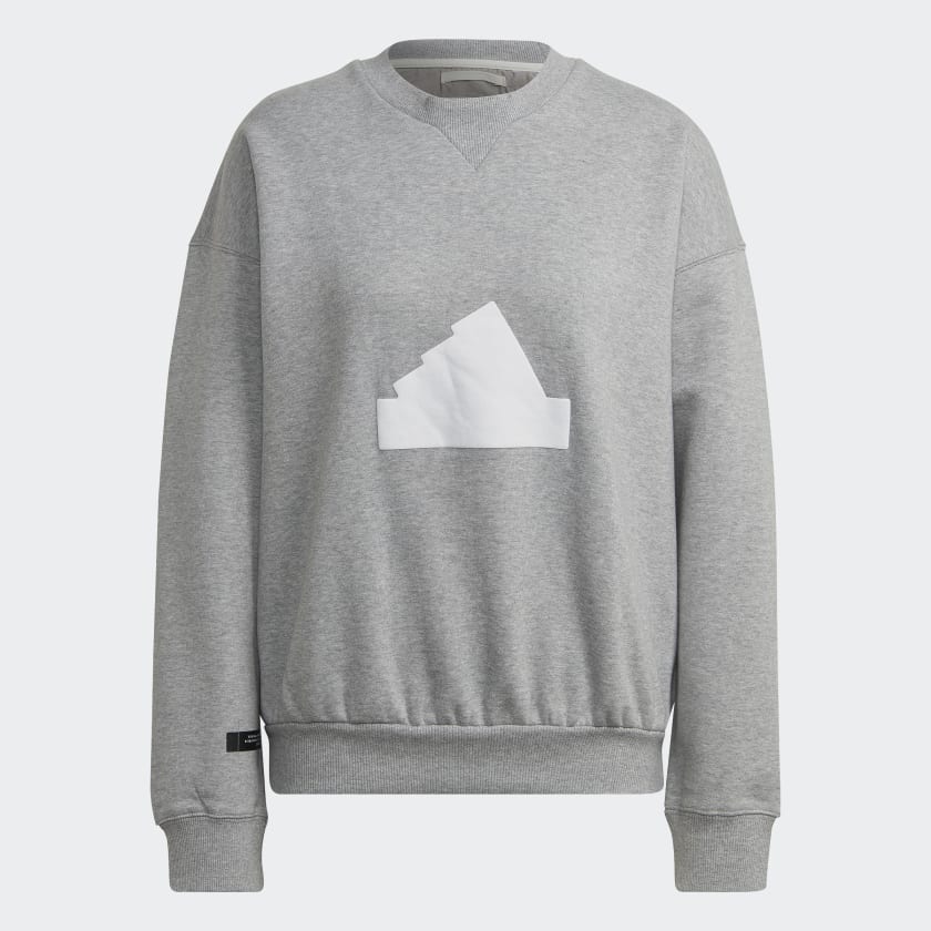 Felpa grigia adidas donna clearance