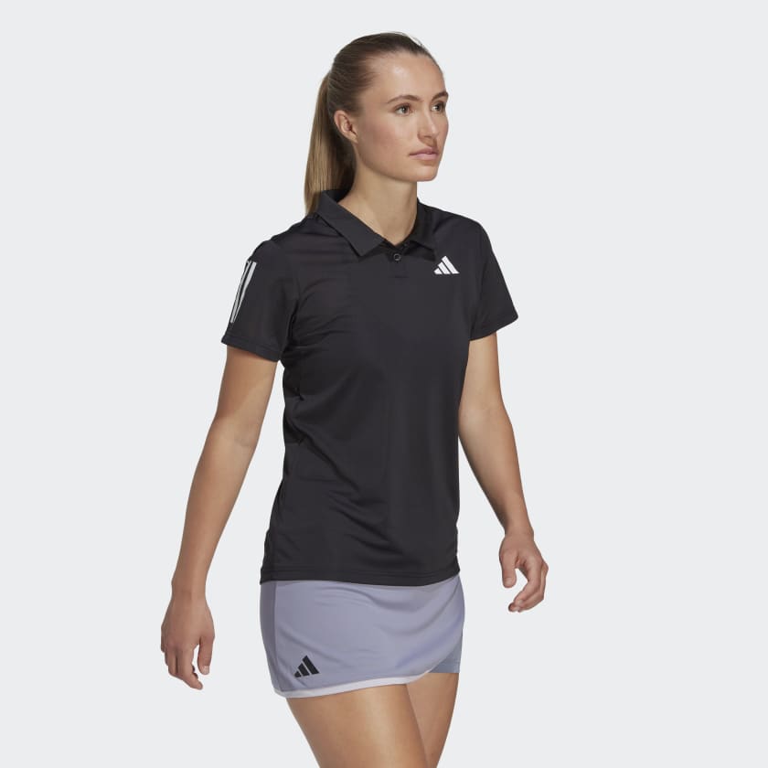 adidas Playera Polo Club para Tenis Negro adidas Mexico