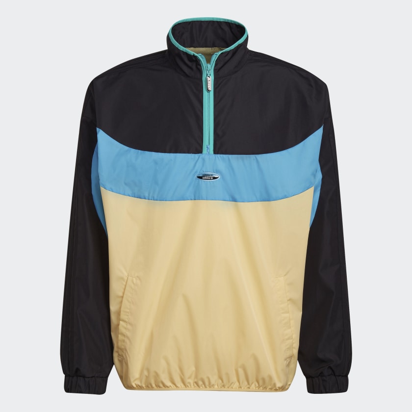 Adidas originals ryv taping half zip sweat in periwinkle blue new arrivals