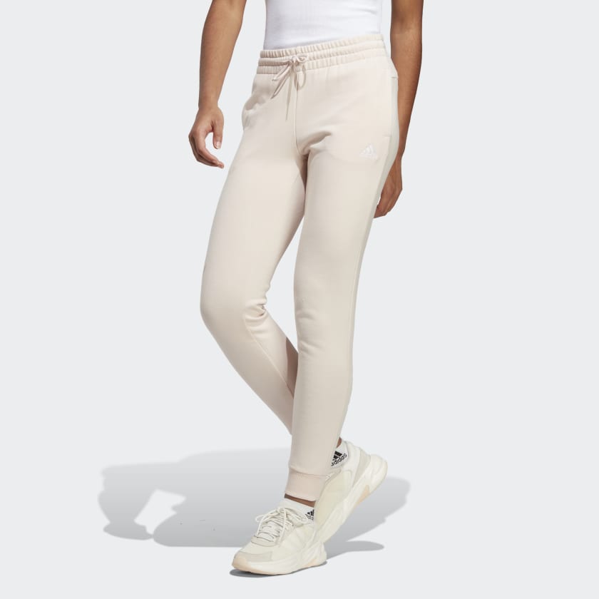 adidas Essentials Linear French Terry Cuffed Pants - Pink | Women's  Lifestyle | adidas US