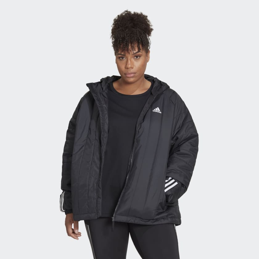 adidas Itavic Lite Hooded Jacket (Plus Size) - Black | adidas UK
