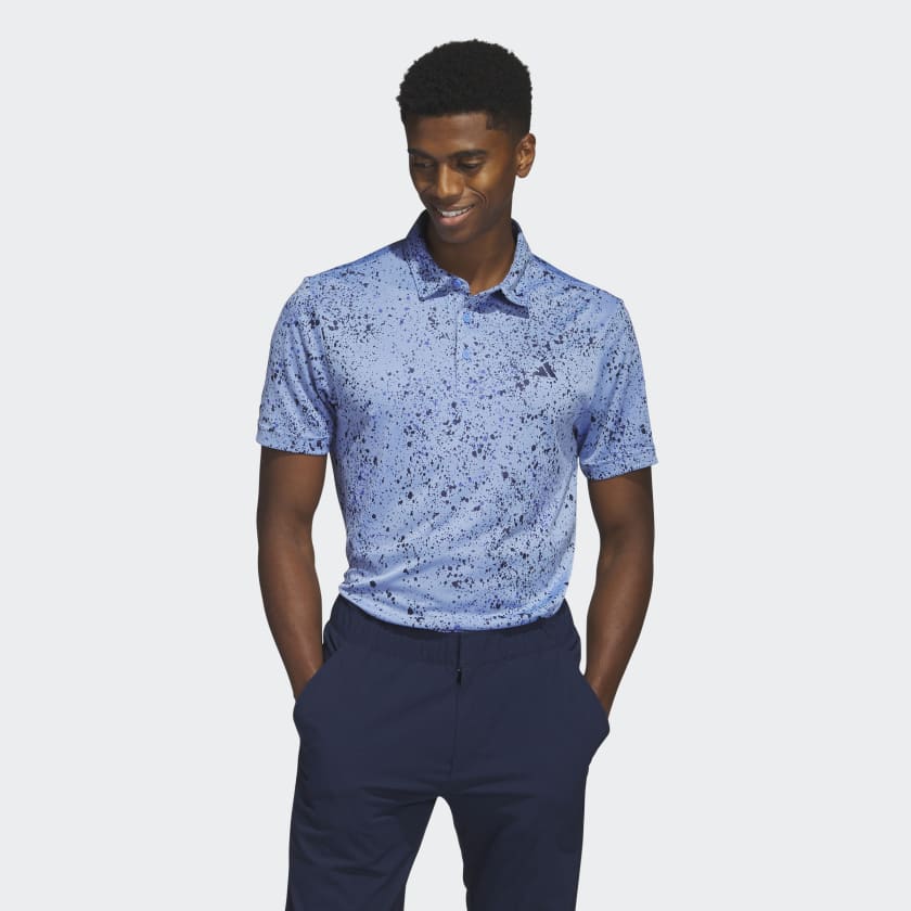 adidas Jacquard Golf Polo Shirt - Blue | adidas Australia