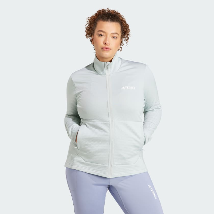adidas Terrex Multi Light Fleece Full-Zip Jacket (Plus Size) - Grey | adidas  Finland