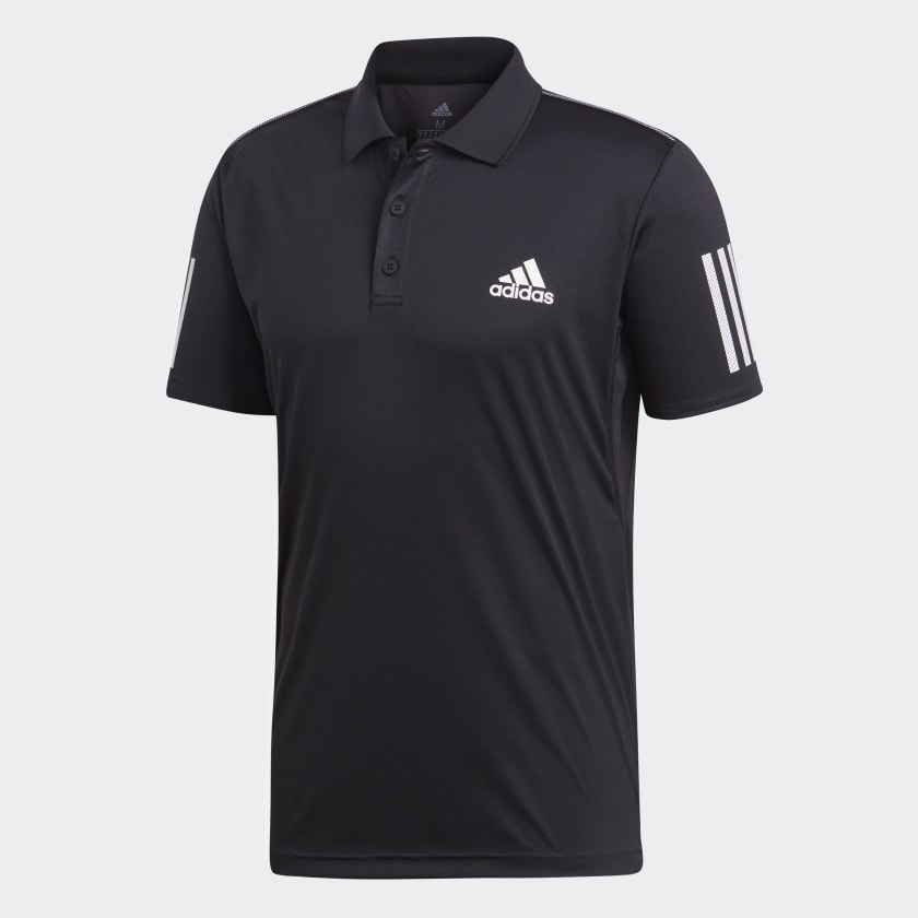 adidas 3-Stripes Club Polo Shirt - Black | adidas UK
