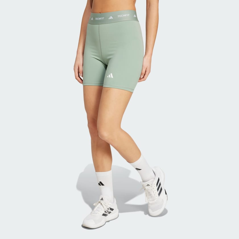 Leggings corti TECHFIT Verde JI5546 21 model